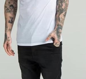 Camiseta Deportiva Personalizada de Algodón Peinado Anillado de 300 Gramos, MOQ Bajo, para Gimnasio y Deportes, para Hombre - Product Image 6