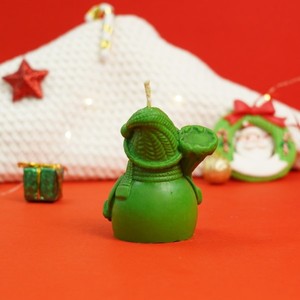 Snowman Christmas <b>Candle</b> Rustic Decorative Accent for Holiday Home Decor Winter Ambiance Festive Table Centerpiece and <b>Gift</b> - Product Image 2