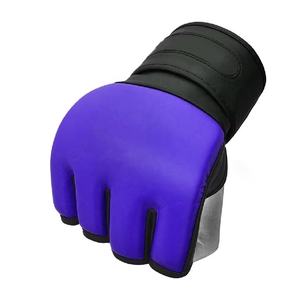 Mitaines de combat personnalisées en cuir à demi-doigts pour grappling, boxe et MMA, service OEM - Product Image 6