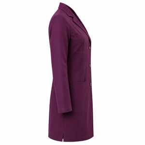 Blouse médicale unisexe 2026 à succès pour médecins et infirmières, uniforme professionnel d'hôpital et de laboratoire à manches longues, personnalisable avec logo, en coton pour le secteur de la santé - Product Image 3