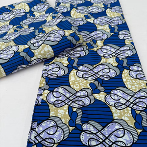 Tela Africana de Alta Calidad con Estampado de Cera de Ghana, 100% Algodón, para Ropa de Niñas, Manualidades y Bolsos - Product Image 1