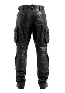 Pantalones de Motociclista de Cuero Genuino de Alta Calidad para Hombre, Corte Ajustado, Pantalones de Carreras de Motocicleta Negros, Suministro al por Mayor OEM - Product Image 6