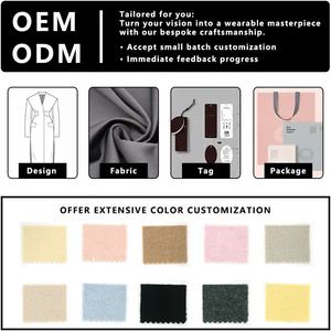 Trench-coat élégant pour femme, 100 % coton, à double boutonnage, ceinturé, à revers, toutes saisons, tendance et le plus vendu - Product Image 4