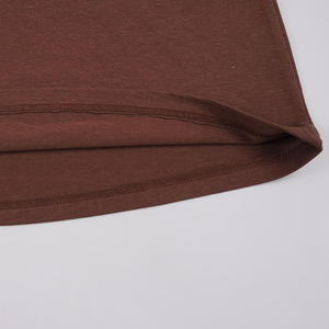 Camiseta sin mangas de punto de color liso para hombre, cuello redondo, estilo casual, chaleco marrón sin mangas, conjunto casual ajustado para verano - Product Image 4