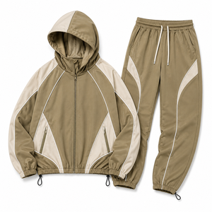 Conjunto de Chaqueta Cortavientos Deportiva Personalizada para Hombre con Bolsillos con Cremallera para Minoristas de Gimnasios, Precio de Fábrica, Etiqueta Privada, Venta al Por Mayor - Product Image 6