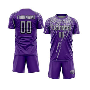 Uniforme de Fútbol Personalizable con Nombre y Logotipo del Equipo en la Parte Delantera, Uniformes de Fútbol para Unisex, Ropa Deportiva Sublimada al por Mayor - Product Image 2