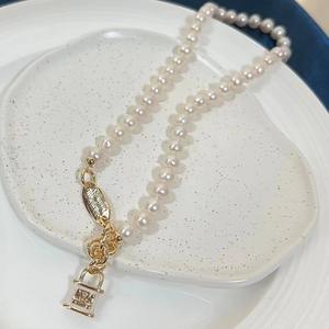 Collar de Perlas de Agua Dulce Grandes de 12-13 mm, Versátil, de Lujo, con Cadena de Alta Calidad - Product Image 3