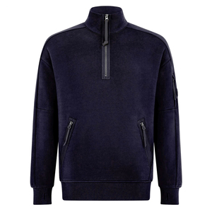 Sweat-shirt décontracté à demi-zip pour homme, design tendance, coutures impeccables et style moderne élégant, en gros. - Product Image 2