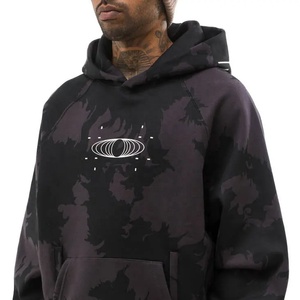 Custom 100% Cotton OEM Black Camo Hoodie Graphic Heavyweight Fleece Oversized <b>Pullover</b> <b>Men</b> Camo Hoodie Manufacturer - Product Image 2