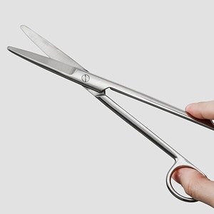 กรรไกรตัดแผลสแตนเลสสำหรับผ่าตัด ได้รับการรับรองมาตรฐาน CE ด้ามจับตามหลักสรีรศาสตร์ กรรไกรถอดไหมเย็บฟัน - Product Image 5