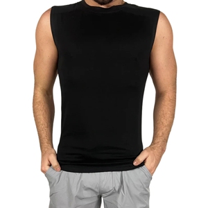 Custom Wholesale High Quality Mens Gym Tank Top Cotton Spandex Ribbed Muscle Fit <b>Vest</b> Slim Tight Fitness <b>Stringer</b> for - Product Image 1