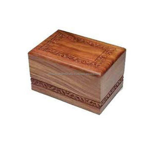 Dernières urnes de crémation en gros en bois massif Design de fantaisie en bois pur Style luxueux de haute qualité - Product Image 1
