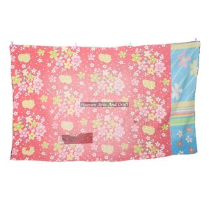 Indian Handmade Kantha <b>Quilt</b> Bedspread <b>Throw</b> Indian Reversible Hand Stitched Heavy <b>Throw</b> Old Sari Blanket Patch Work Heavy - Product Image 5