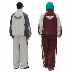 Ensemble de survêtement oversize personnalisé 2026 pour homme – Tenue de sport streetwear deux pièces : veste et pantalon de jogging décontracté – Mode Y2K - Product Image 6