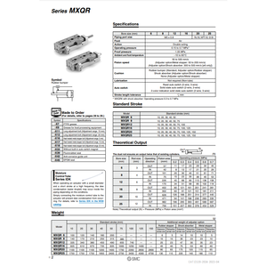 Table coulissante pneumatique SMC MXQR25-100A équipement de manutention - Product Image 1