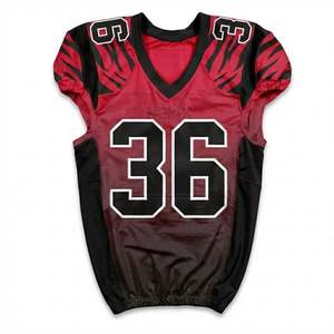 Jersey de Fútbol Americano Antimicrobiano con Degradado Negro y Marrón, Sublimación Personalizada, Uniforme Deportivo para Equipos de Gridiron - Product Image 1