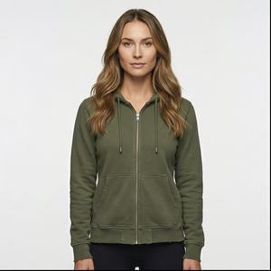 Sudadera de algodón con cuello redondo acanalado de gran tamaño para mujer, nueva moda al por mayor, Sudadera larga informal personalizada para invierno y otoño - Product Image 1
