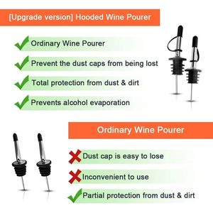 Set da 12 Beccucci Versatori per Liquori con Tappi Antipolvere, Versatori Rapidi per Alcol, Olio d'Oliva, Vino, Accessori da Bar per Barman - Product Image 3