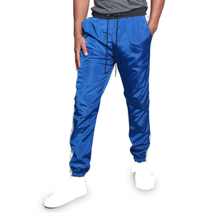 Wholesale Men <b>Nylon</b> Track Pants Custom Side Stripe <b>Jogger</b> Pants Sportswear Casual Gym Training Fitness Trousers OEM ODM - Product Image 3