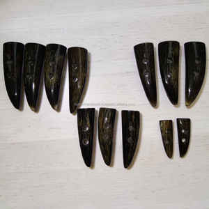 Handcrafted Black Buffalo Horn <b>Toggles</b> Durable Natural Garment Fasteners for Coat Jacket And Clothing At Best Price - Product Image 2