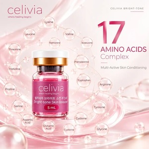 Suero SKIN BOOSTER CELIVIA BRIGHT TONE 5 mL antiedad, cruelty free, agentes iluminadores, potenciador de la luminosidad de la piel, suero para un tono radiante. - Product Image 4