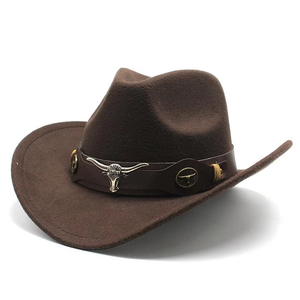 Sombreros de Vaquero de Cuero Casuales de Talla Personalizada, Sombreros de Vaquero para Adultos con Bordado 3D de Alta Calidad y Diseño Moderno - Product Image 3