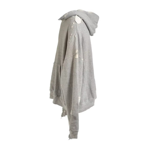 เสื้อฮู้ดดี้ผ้าฝ้ายเฟรนช์เทอร์รี่หนา 450 กรัม ทรงหลวม สไตล์วินเทจ ล้างสีแบบแอซิดวอช ทำสีซีดแบบดิสเทรส สำหรับผู้ชาย - Product Image 6