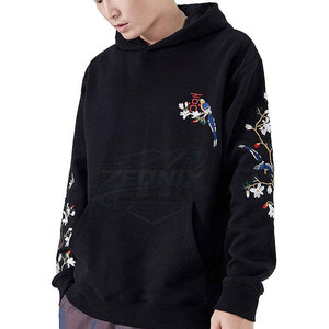 เสื้อฮู้ดดี้ปักลายโลโก้แบบกำหนดเอง สีพื้น ผ้าฝ้าย 100% สำหรับฤดูหนาว ผลิตในปากีสถาน - Product Image 2