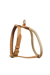 Producto para mascotas al mejor precio Arnés de cuero para perros con decoración de encaje Arnés más vendido para perros a precios mayoristas - Product Image 2