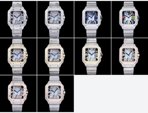 Reloj Mecánico de Diseño Personalizado con Esfera Rectangular, Moissanita VVS, Diseño Hueco con Incrustaciones de Gemas, Reloj de Hombre de Alta Calidad - Product Image 6