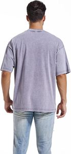 Camiseta de Hombre Teñida, Estilo Retro Vintage, Oversize, Algodón Grueso, Corte Holgado Informal - Product Image 2