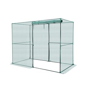 Gabbia per colture alta 7.8 x 3.9 x 5.9 piedi resistente al vento con porta con cerniera, facile da installare, tenda di protezione per piante da giardino esterno con rete - Product Image 6