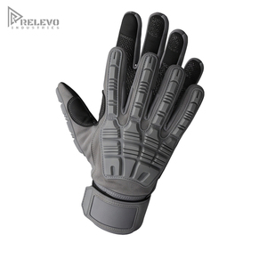 ถุงมือยุทธวิธีแบบกำหนดเอง OEM สีเทา ยางลาเท็กซ์ขึ้นรูป TPR ป้องกันข้อนิ้วเสริมความแข็งแรง ฝ่ามือเสริมความปลอดภัย สำหรับใช้งานทั่วไป - Product Image 2