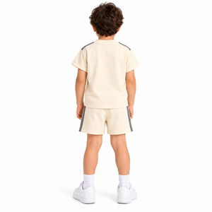 Conjunto de Verano para Niños, Camiseta y Pantalones Cortos con Estampado de Dibujos Animados, Manga Corta, Cuello Redondo, Ropa Infantil - Product Image 3