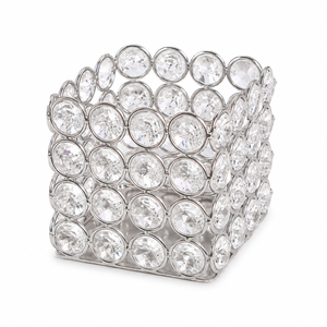 Crystal Votive Candle <b>Holder</b> | Sparkling Decorative <b>Tealight</b> <b>Holder</b> | Elegant Table Centerpiece Luxury Candle Stand for Wedding - Product Image 2
