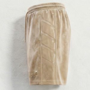 กางเกงขาสั้นผู้ชายแฟชั่นกำมะหยี่สไตล์สตรีทแวร์ ประดับโลโก้คริสตัล รุ่นซัมเมอร์ มัลซ่า ทรงปกติ รุ่นอีลิท - Product Image 4