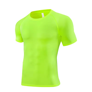 Camiseta de Compresión Deportiva para Hombre, Ropa de Gimnasio, 100% Algodón, Corte Ajustado, Estampada - Product Image 4