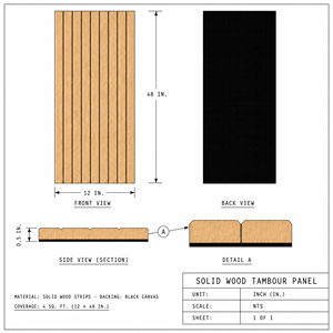 Panel de Madera Maciza Rectangular con Acabado Natural, Revestimiento Flexible para Muebles de Cocina, Diseño Rústico, Panel Flexible de Madera Maciza - Product Image 2