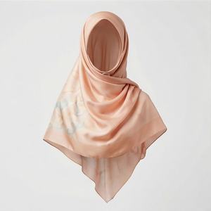 Nuevo Pañuelo de Seda Chifón Personalizado de Verano al por Mayor, Diseño de Encaje de Moda, Turbantes y Hijabs para Mujer, Suaves y Transpirables de Primera Calidad - Product Image 1