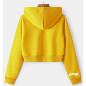 เสื้อฮู้ดครอปซิปผู้หญิง สไตล์ลำลอง สตรีทแวร์ ทรงหลวม ระบายอากาศได้ดี เป็นมิตรกับสิ่งแวดล้อม เสื้อฮู้ดถักสำหรับวิ่ง ราคาประหยัด - Product Image 2