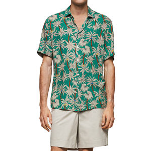 Nouvelles Chemises Décontractées de Haute Qualité 2026 en Tissu Tricoté Respirant Style Plage d'Été Coupe Classique Col en V Manches Courtes Séchage Rapide - Product Image 1