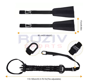 Sangles de soutien du coude en néoprène confortables et respirantes, réglables, pour entraînement en salle de sport unisexe, croissance musculaire double, force accrue, suspension - Product Image 5