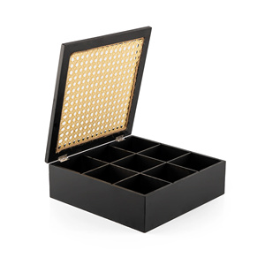 Elegant Luxury Style Wooden Storage Boxes Set Black Gold Moon Star Design Decorative <b>Gift</b> <b>Box</b> for <b>Ramadan</b> Kareem - Product Image 5