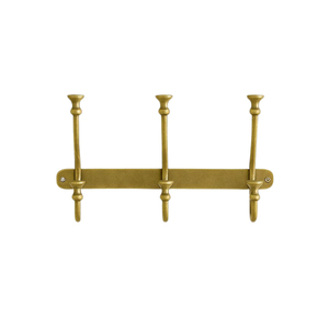 Nouveau design – Porte-manteau mural en métal avec phases de lune, style vintage, doré, décoratif, 4 crochets, support mural pour serviettes et clés - Product Image 6