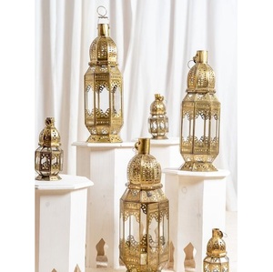 Nouveauté : Décorations de Ramadan en métal poli avec éclairage chaleureux et lueur de bougie, faites à la main, portables, réutilisables et durables - Product Image 4