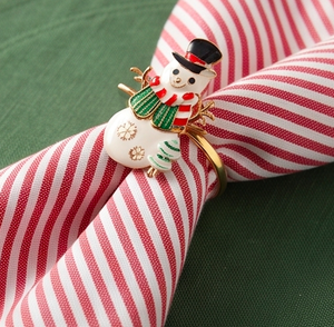Ronds de serviette festifs pour la décoration de table de Noël, les dîners de fin d'année, les cadeaux et la décoration de repas saisonnière joyeuse - Product Image 6