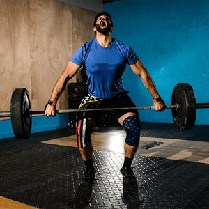 Genouillères de musculation en néoprène 7 mm pour entraînement intensif, compression fitness, logo personnalisé, genouillères CrossFit - Product Image 3