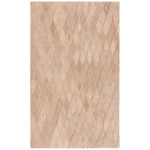 Alfombra Moderna de Yute Trenzado a Mano con Diseño Geométrico, Tejido Plano Rectangular de Pelo Bajo, Antideslizante, Ecológica, Apta para Mascotas, con Base de Yute para Sala de Estar - Product Image 5