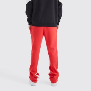 <b>Men's</b> Red Flare <b>Pant</b> Sweatpants With <b>White</b> Side Stripe Elastic Waist Casual Cotton <b>Pants</b> Autumn Wear High Quality - Product Image 2