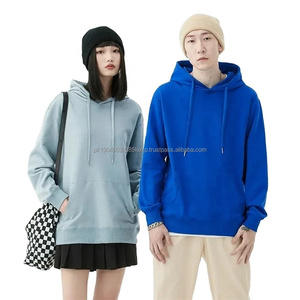 Sweat-shirt à capuche personnalisé pour homme et femme, décontracté, manches longues, 100% coton, tissu éponge français, uni, tendance - Product Image 1